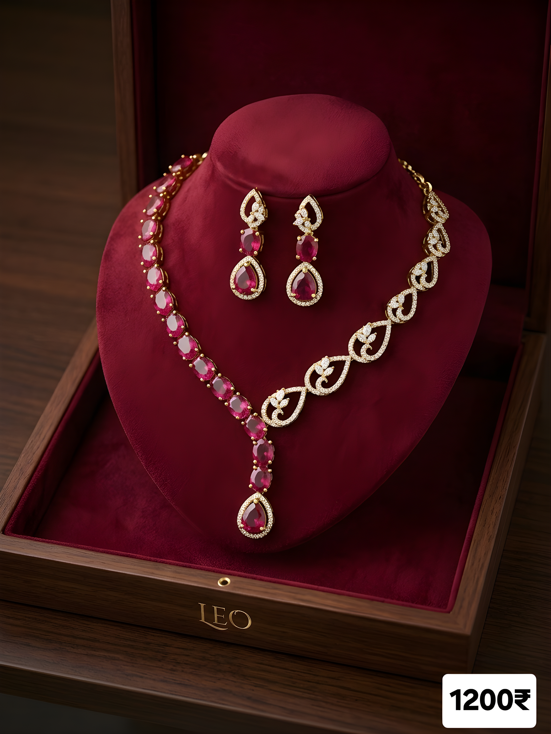 AMERICAN DIAMOND SLIM NECKLACE
