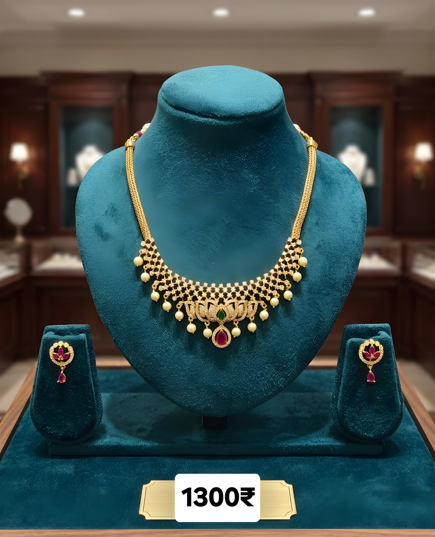 TRADITIONAL SOUTH INDIAN NECKLACE