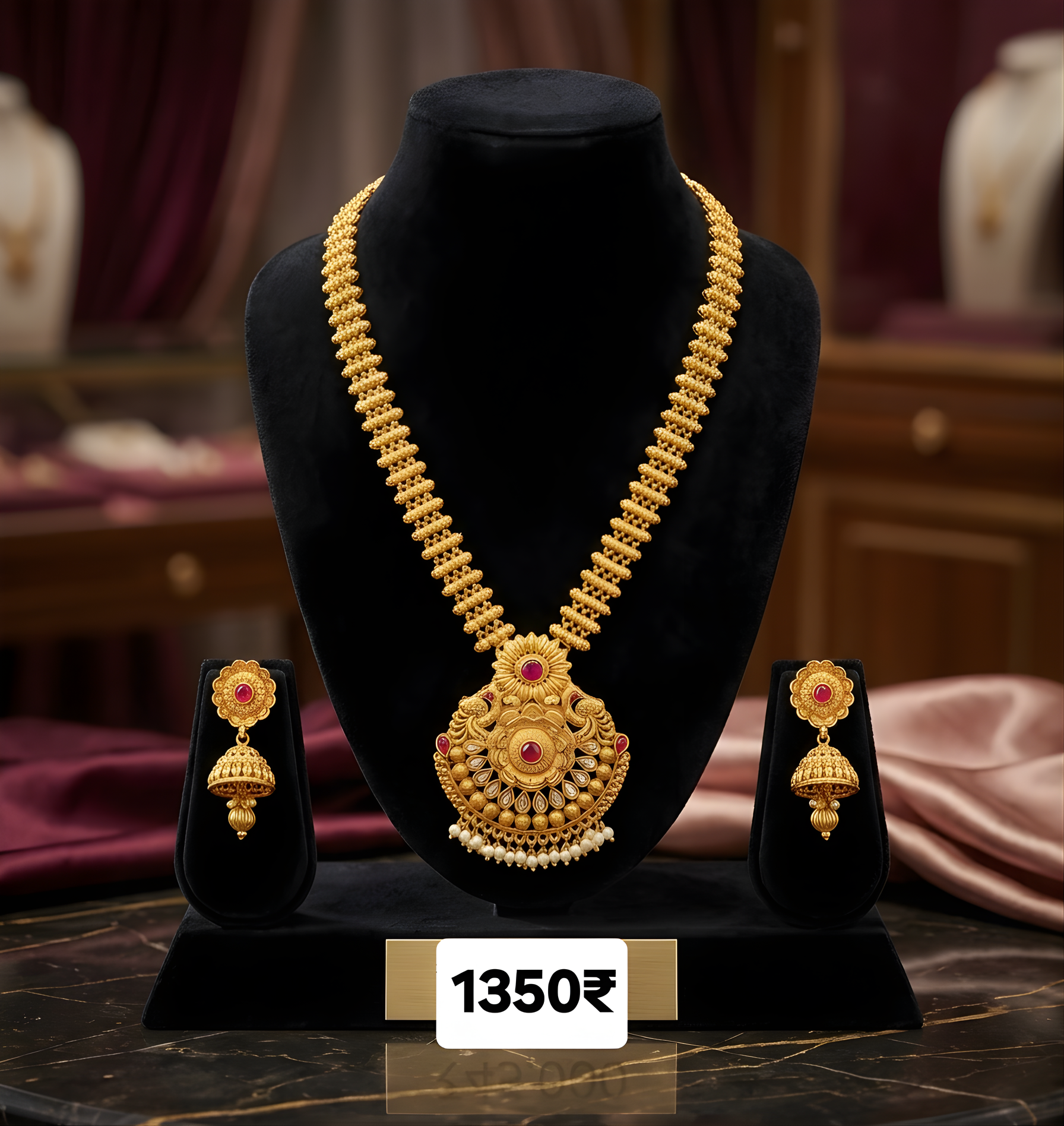 TRADITIONAL LONG COPPER NECKLACE